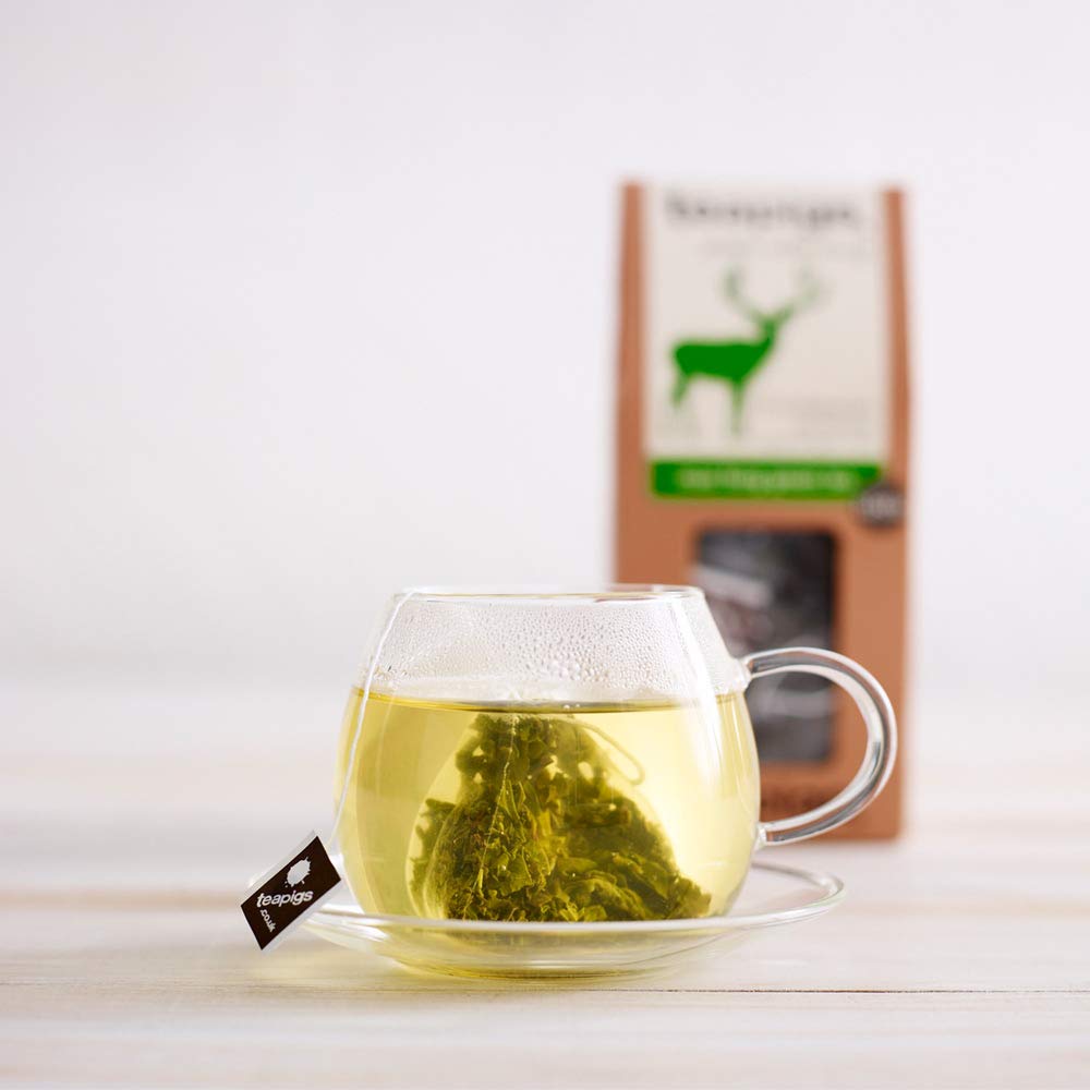 Teapigs Mao Feng Green Tea Made With Whole Tea Leaves, Natural Ingredients, Non-GMO, Refreshing - 15 Count (1 Pack of 15 Teabags)