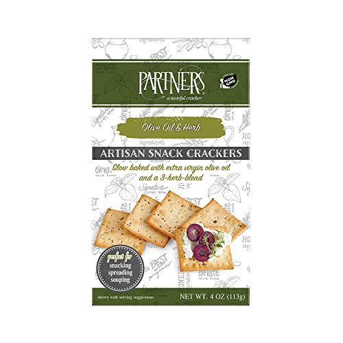 Partners Olive Oil & Herb Crackers, 4 Ounce Unit