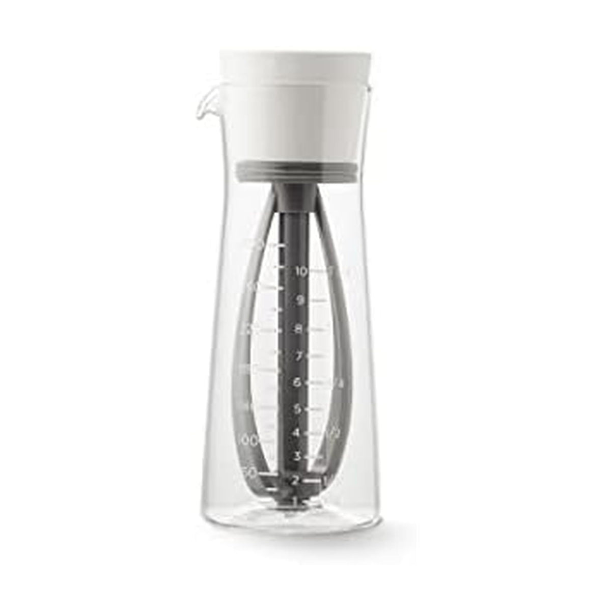 Chef'n Salad Dressing Mixer, Baking White/Vintage Indigo