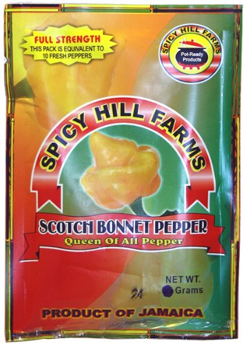 Spicy Hill Farms Dried Scotch Bonnet Pepper (Pack of 2)