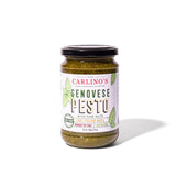 Carlino's Genovese Pesto | Made with All-Natural Ingredients | Preservative Free | Gluten Free, Low Sodium, Small Batch, 9.9 Fl Oz (Pack of 4)