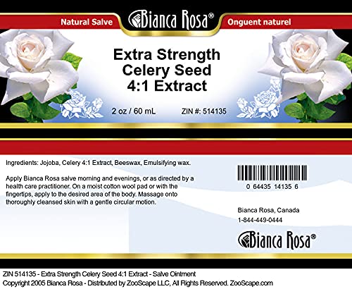 Bianca Rosa Extra Strength Celery Seed 4:1 Extract - Salve Ointment (2 oz, ZIN: 514135) - 2 Pack
