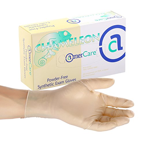 AmerCare Chameleon Powder Free, Synthetic Gloves, Medium, Case of 1000