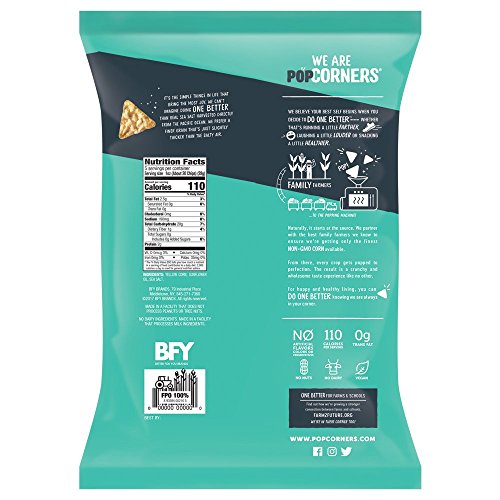 POPCORNERS Salt of the Earth, Popcorn Chips (5oz/12 Pack)