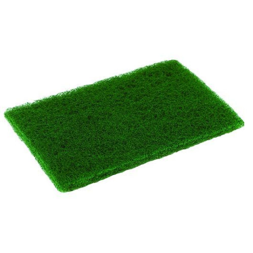 Disco Medium Duty Green Scouring Pad, 6 x 9 inch - 20 per case.