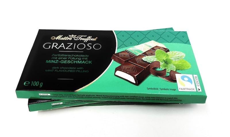 Milk chocolate Mint bars 100g (6 pcs)