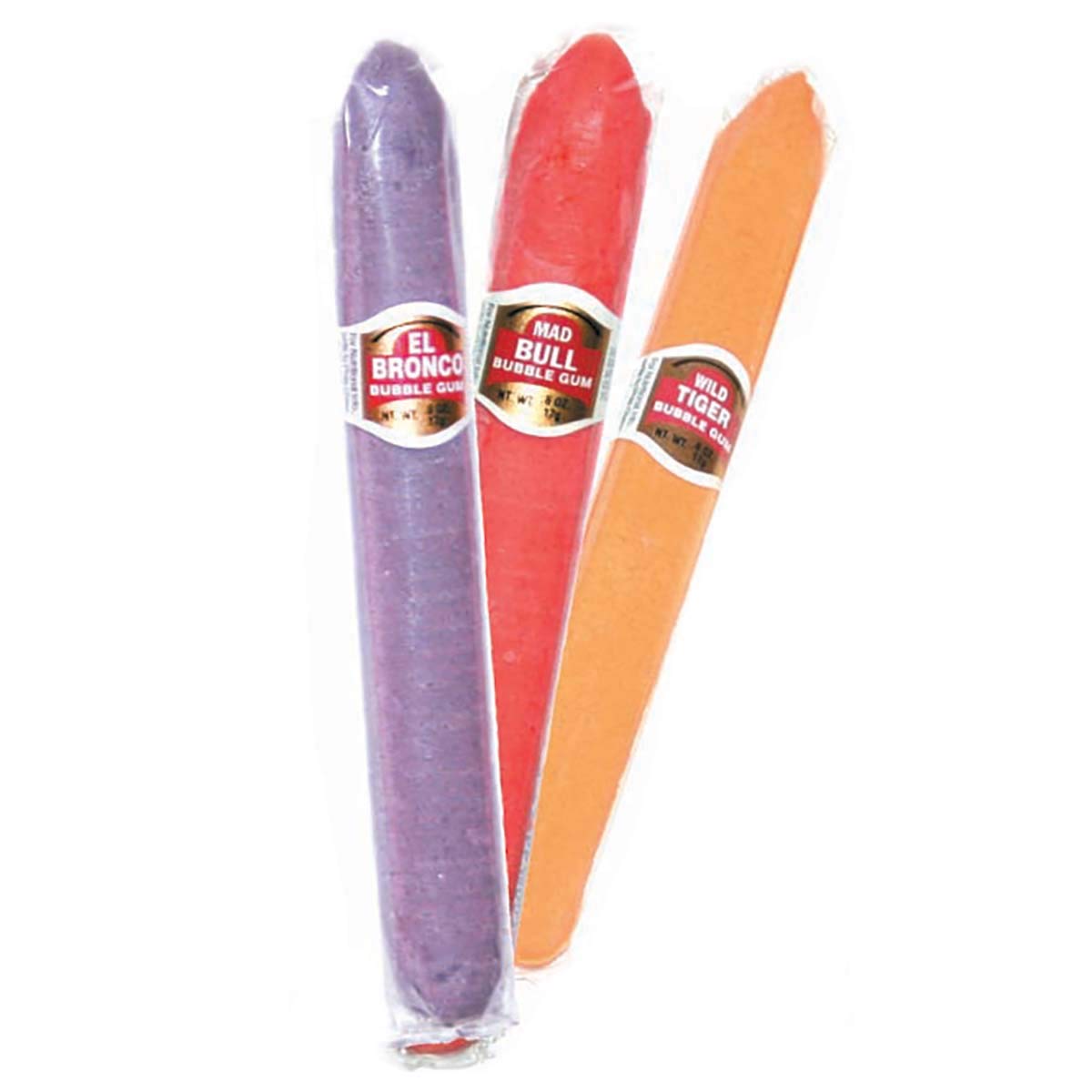 Dubble Bubble El Bubble II Bubble Gum Cigars, Assorted Fruit Flavors, Box of 36