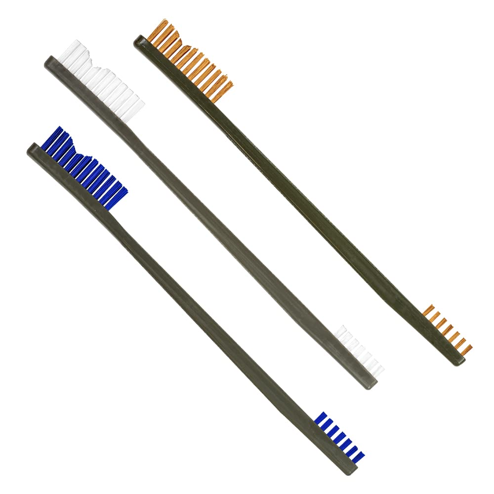 Otis Technology 3 Pack AP Brushes (Nylon/Blue Nylon/Bronze)