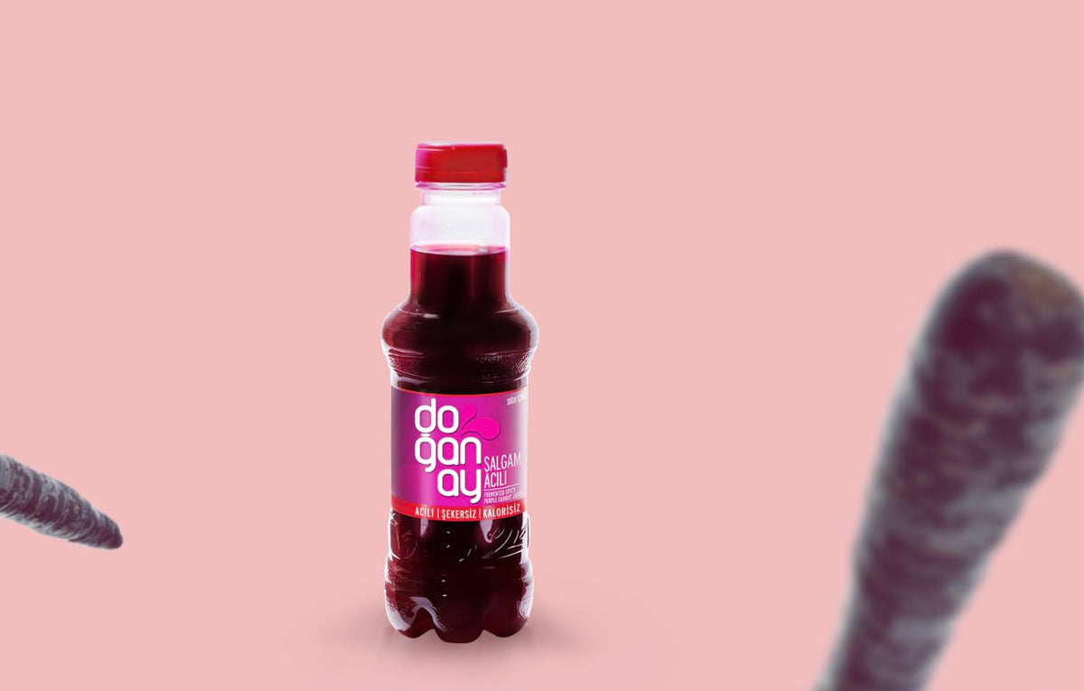 Doganay Hot Fermented Black Carrot Juice Salgam 300 ML ( 6 Pack )