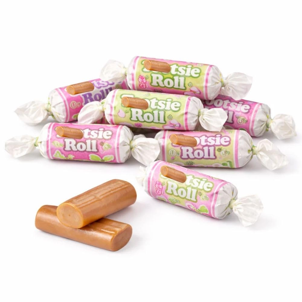 Chewy Chocolate Candy Rolls - Individually Wrapped Candy - 1 lb (Approx. 65 pieces)