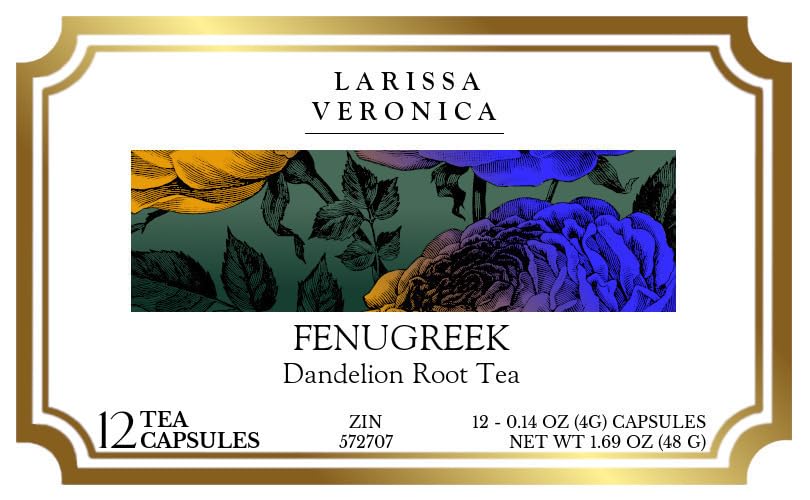 Fenugreek Dandelion Root Tea (Single Serve K-Cup Pods) (12 pods, ZIN: 572707) - 3 Pack