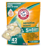 Arm & Hammer Sensitive Fresh Scent 5-IN-1 Power Paks, 42 count