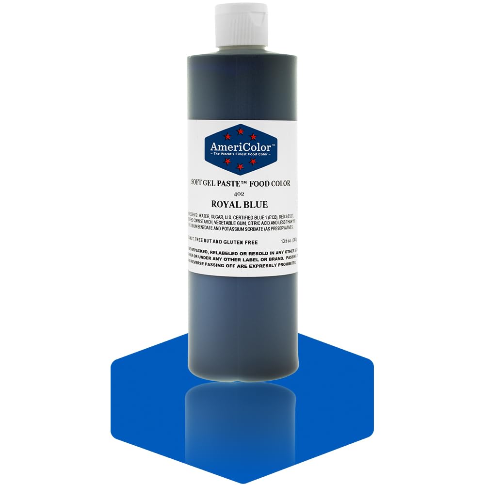 Americolor Soft Gel Paste Food Color, 13.5-Ounce, Royal Blue