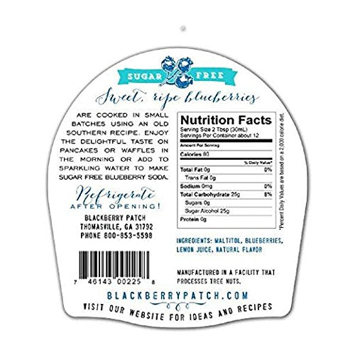 BLACKBERRY PATCH Ns Wild Blueberry Syrup, 12 OZ