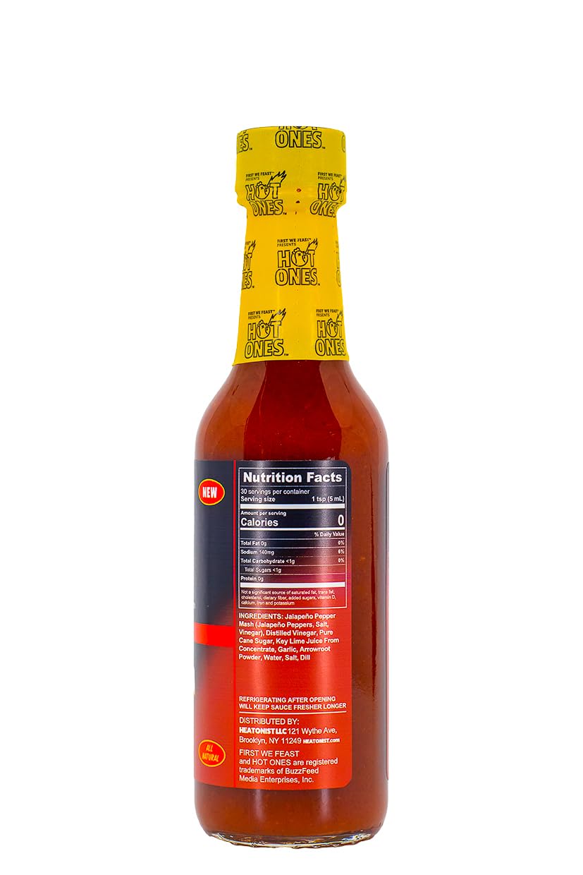 Hot Ones Pickled Garlic Sriracha Hot Sauce | Spicy, Savory Sriracha Made With Natural Ingredients | 5 Fl Oz. (1 Pack)