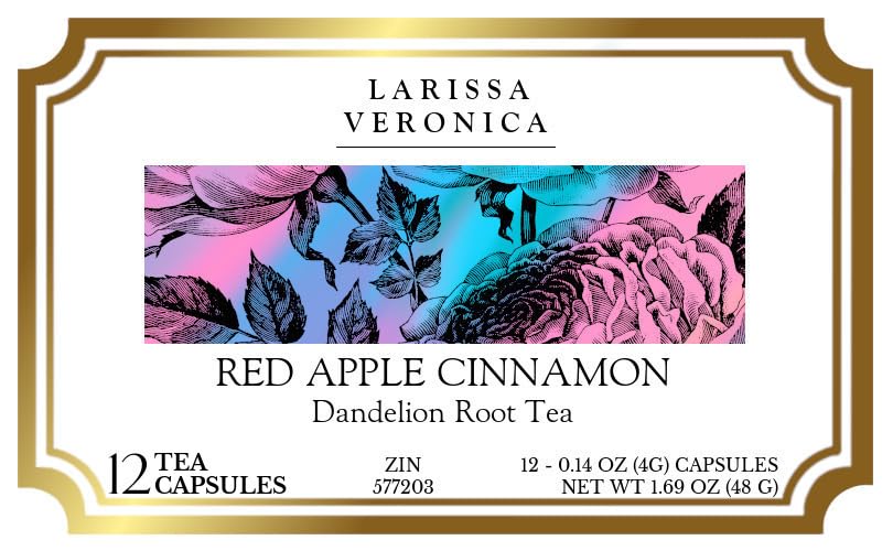 Red Apple Cinnamon Dandelion Root Tea (Single Serve K-Cup Pods) (12 pods, ZIN: 577203) - 3 Pack