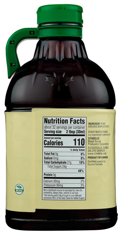 Shady Maple Farms Grade B Maple Syrup Plastic 32 Oz