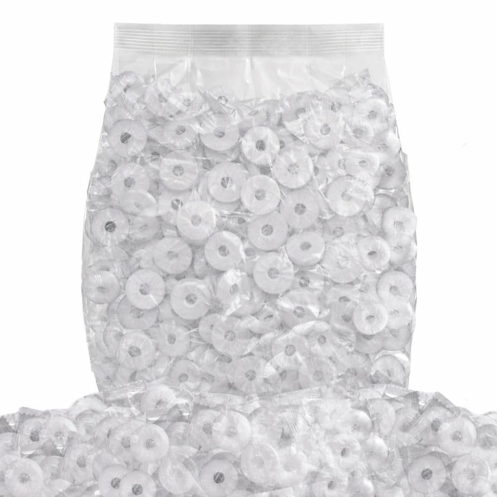 Peppermint Ring Hard Candy - 5 lb (Approx. 650 pieces)