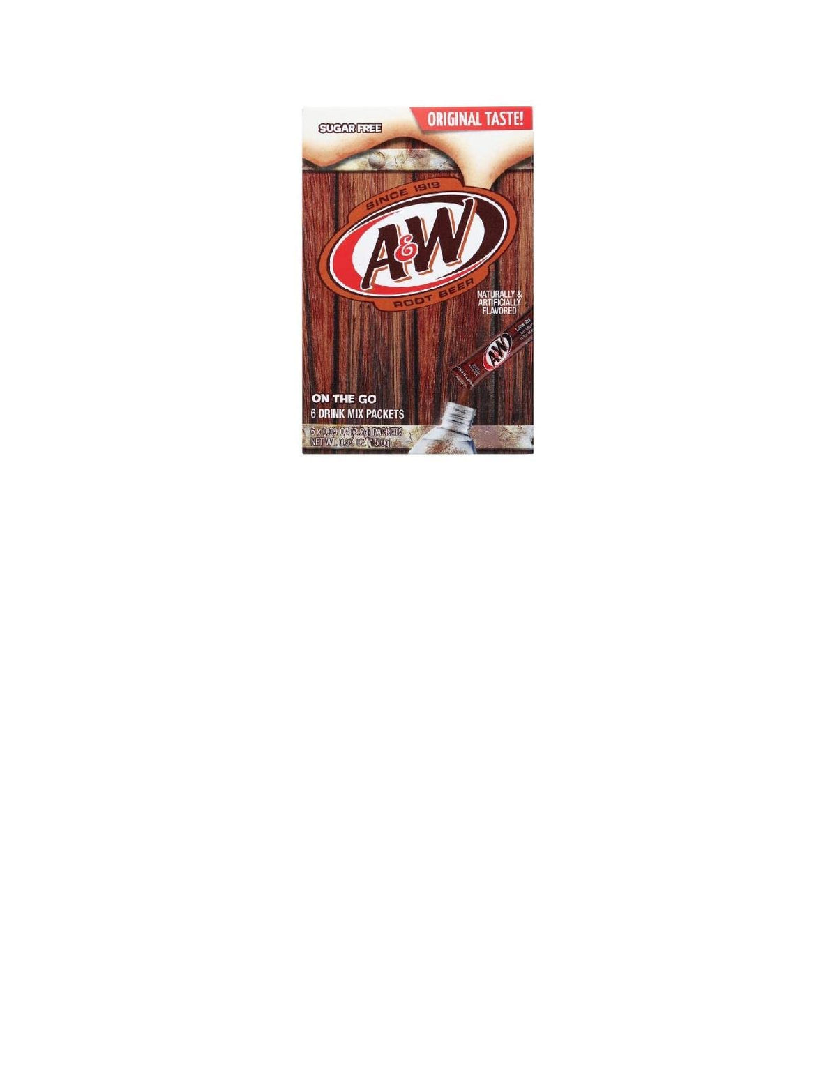 A&W Root Beer Sugar Free Singles To go Drink Mix by A&W-SET OF 2