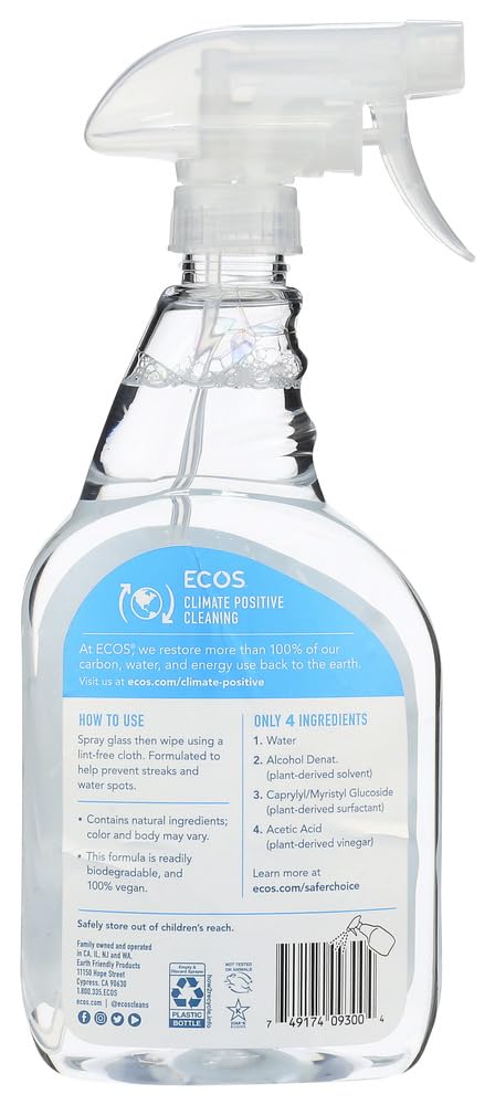 Earth Friendly Products Window Kleener with Vinegar, Non-Streaking, Non-Polluting, 22 Ounces (Pack of 12)