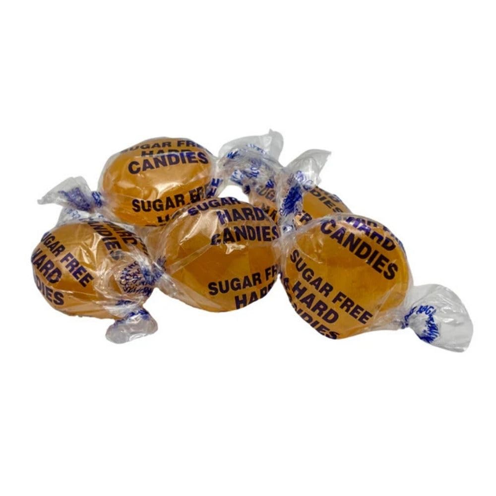 Sugar Free Butterscotch Hard Candy, Individually Wrapped - 1 lb (Approx. 90 pieces)