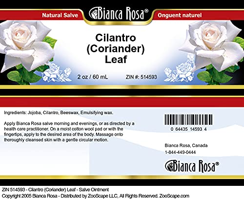 Bianca Rosa Cilantro (Coriander) Leaf - Salve Ointment (2 oz, ZIN: 514593)