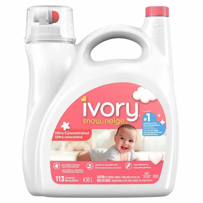 Ivory Snow Liquid Laundry Detergent 113 wash Loads