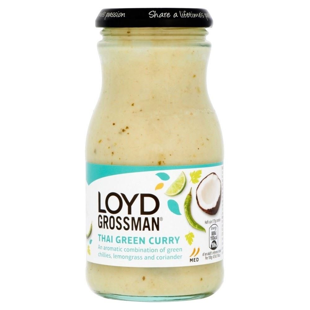 Loyd Grossman Green Thai Curry Sauce (350g) - Pack of 6