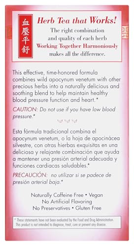 Bravo Tea Blood Pressure Caffeine Free 20 Tea Bags