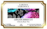 Ginger Hibiscus Chicory Root Tea (Single Serve K-Cup Pods) (12 pods, ZIN: 577812) - 3 Pack