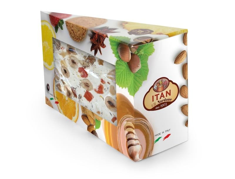 Soft Nougat and All Fruit Torrone cake 100g Slice (3 pcs)