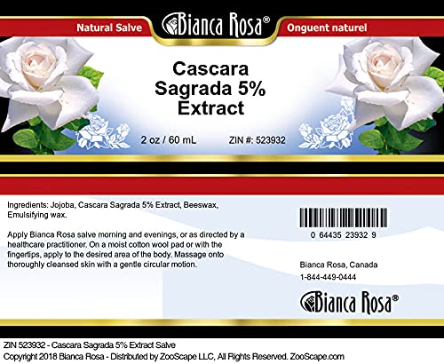 Bianca Rosa Cascara Sagrada 5% Extract Salve (2 oz, ZIN: 523932)