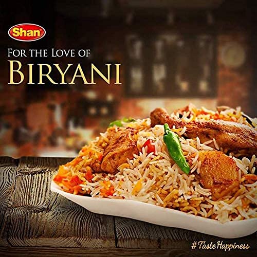 Shan - Biryani Masala Seasoning Mix (50g) - Spice Packets for Spicy Meat Layered Pilaf