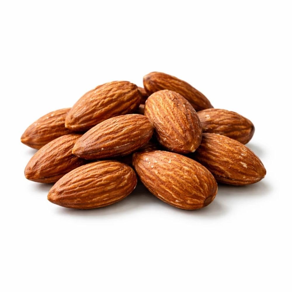 Dry Roasted Salted Almonds - Whole Almond Snack for Parties, Baking & Toppings, 1 lb (Approx. 250 Pieces)