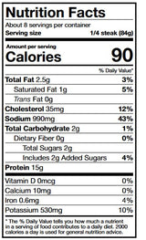 Salutem Vita - Cooked Boneless Ham Steaks, 24 oz - Pack of 4