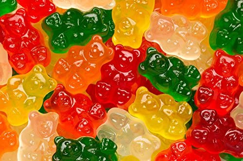 Sugar Free Assorted Fruit Flavored Gummy Bears 1-lb by Nuts n More