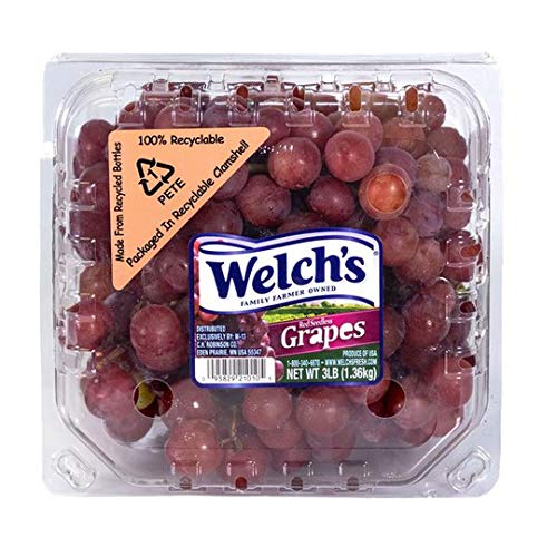 Evaxo Seedless Red Grapes 3 lb bag .#B