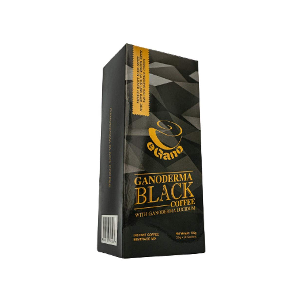 1 Box eGano Ganoderma Black Coffee (3.5g x 30 Sachets) - Premium Quality Instant Coffee With Ganoderma Lucidum Extract