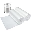 2 Gallon Small Plastic Trash Bags, 7.5 Liters Clear Wastebasket Liners Garbage Bags for Home, Office, Bathroom, 100 Counts