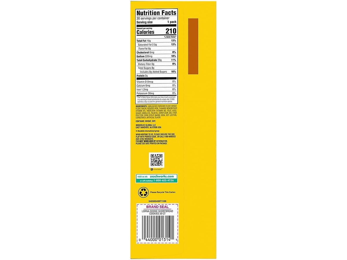 Nabisco Lorna Doone Shortbread Cookies - 30 Count