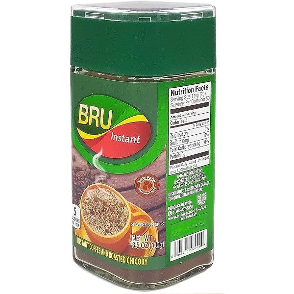 Bru Instant Coffee and Roasted Chicory, 7 oz (Package May Vary)
