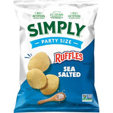 Simply Ruffles Sea Salt Party Size 13 Ounce