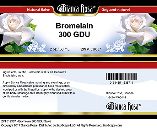 Bianca Rosa Bromelain 300 GDU Salve (2 oz, ZIN: 519387)