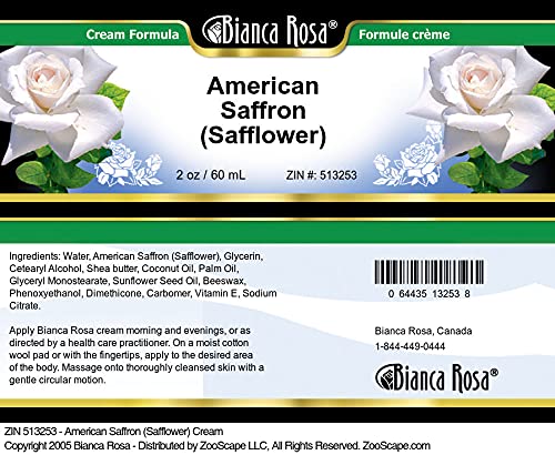 Bianca Rosa American Saffron (Safflower) Cream (2 oz, ZIN: 513253) - 2 Pack