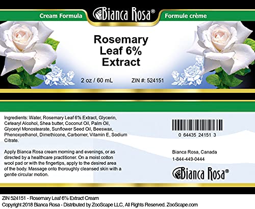 Bianca Rosa Rosemary Leaf 6% Extract Cream (2 oz, ZIN: 524151) - 3 Pack