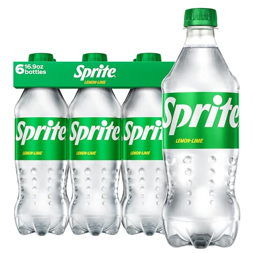 Sprite Lemon-Lime Caffeine Free Soda Soft Drink Bottles, 16.9 fl oz, 6 Pack