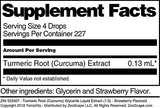 Turmeric Root (Curcuma) Glycerite Liquid Extract (1:5) - Strawberry Flavored (1 oz, ZIN: 523407) - 3 Pack
