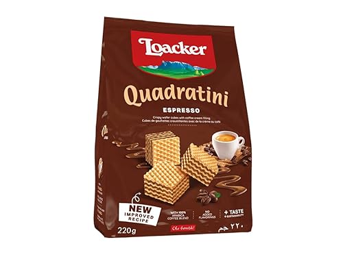 Loacker Wafer Quadratini espresso, 7.76 Ounce