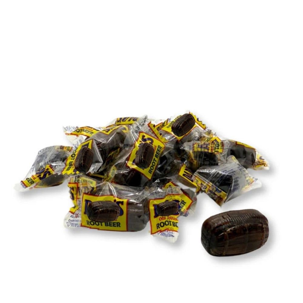 Root Beer Barrels Hard Candy Individually Wrapped Bulk Bag - 1 lb (Approx. 50 pieces)