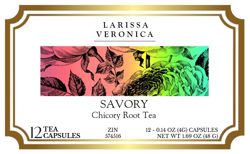 Savory Chicory Root Tea (Single Serve K-Cup Pods) (12 pods, ZIN: 574516) - 2 Pack
